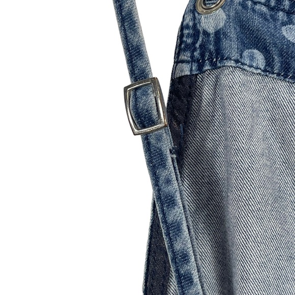 Urban Outfitters BDG Monaco Polka Dot Romper Shortalls Denim Size Small - Picture 11 of 13